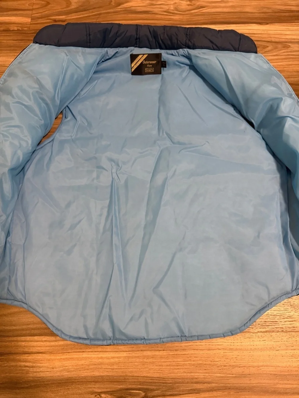 Vintage 80's Sears Puffer Vest Men’s Sz. L Blue Ski Hiking 70's Gorpcore